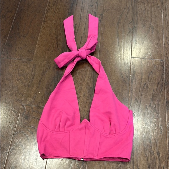 Forever 21 Pink Halter Top- medium - Picture 1 of 6